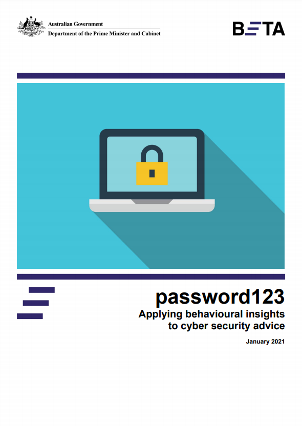 password123: Applying behavioural insights to cyber security advice
