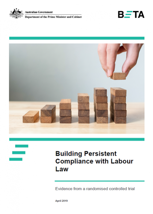 Building Persistent Compliance with Labour Law: Evidence from a Randomised Controlled Trial (cover)