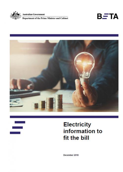 Electricity information to fit the bill, December 2018