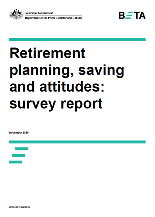 Retirement planning, saving and attitudes: survey report (November 2020)