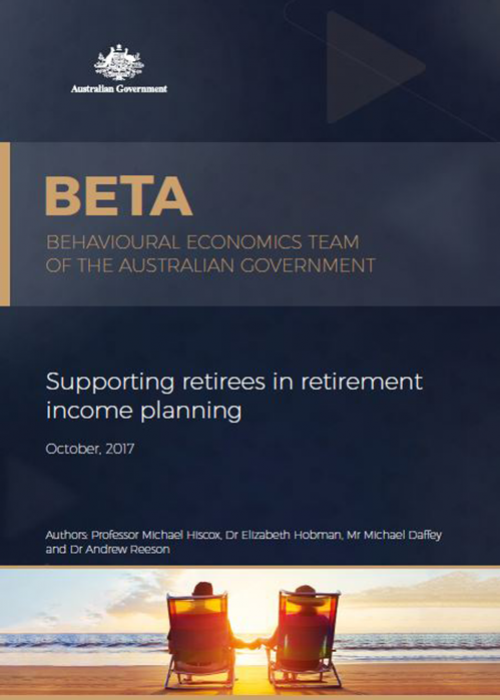 Supporting retirees in retirement income planning (October 2017)