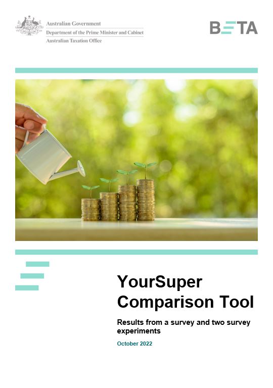 Your Super Comparison Tool report cover