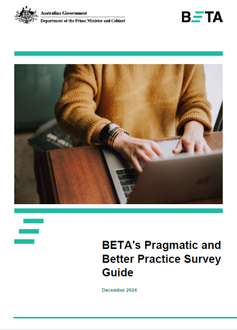 screenshot of BETA's Pragmatic and Better Practice Survey Guide